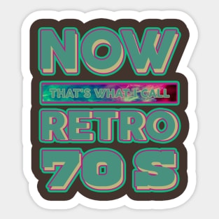 Now That's What I Call Retro 70'S Sticker